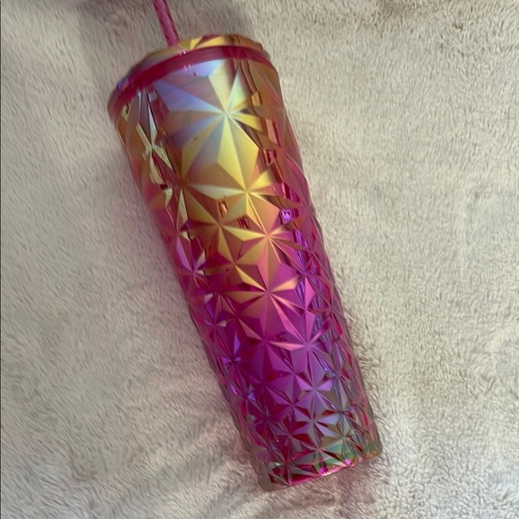 Starbucks Pink Textured Water Bottle - Picture 4 of 6